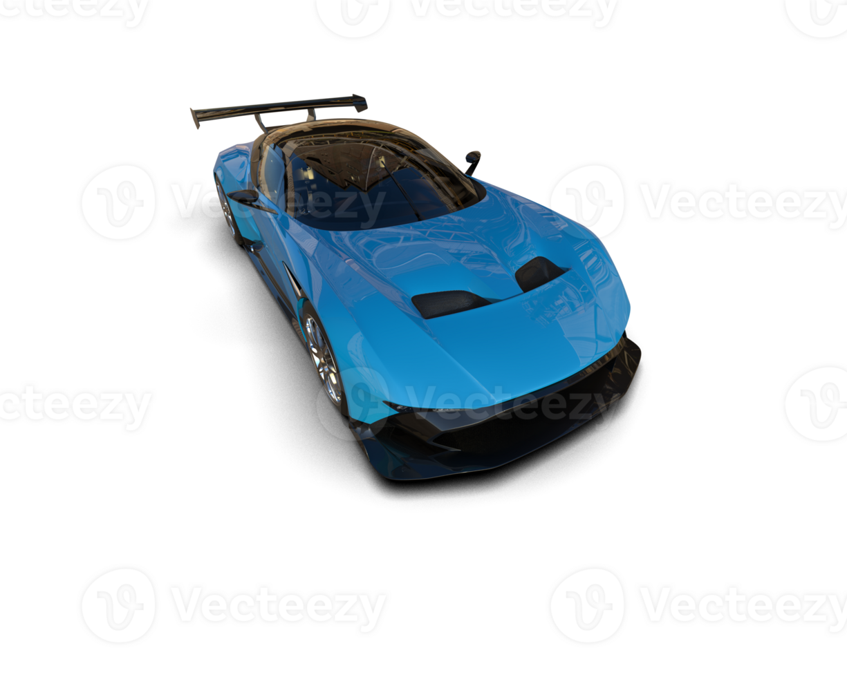 Realistic sport car isolated on background. 3d rendering - illustration png