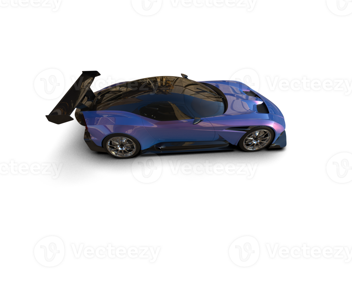 Realistic sport car isolated on background. 3d rendering - illustration png