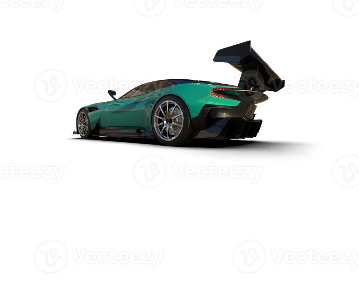 Realistic sport car isolated on background. 3d rendering - illustration png