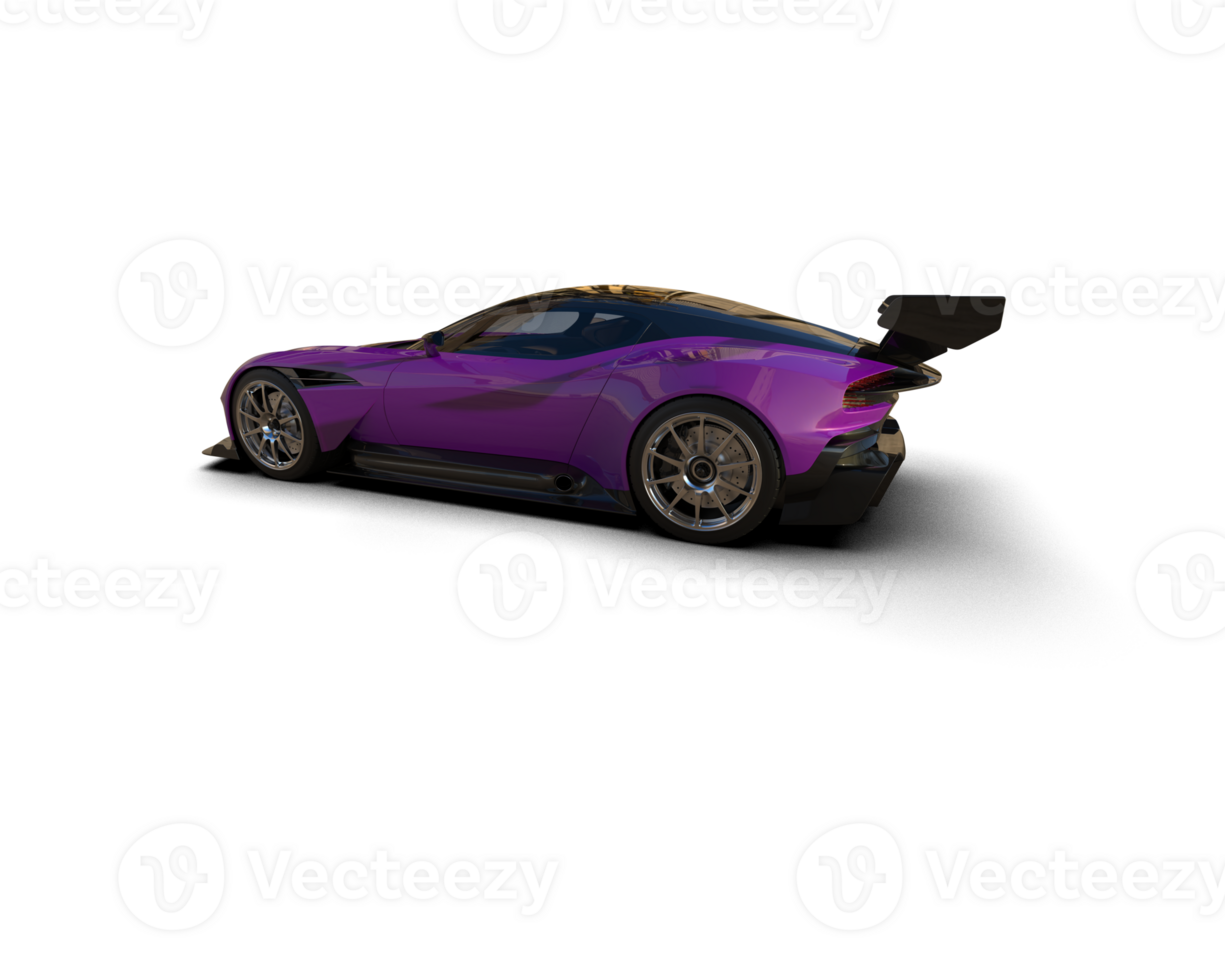 Realistic sport car isolated on background. 3d rendering - illustration png