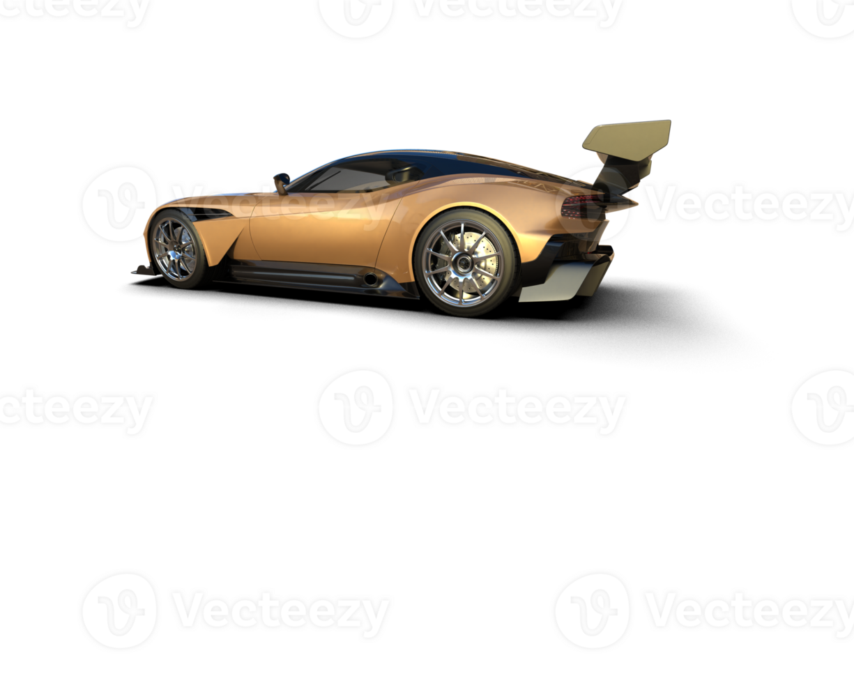 Realistic sport car isolated on background. 3d rendering - illustration png