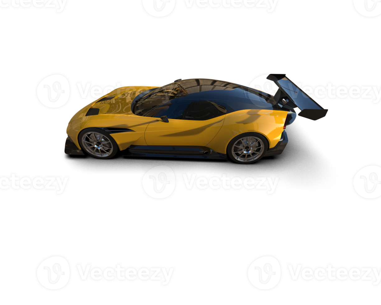 Realistic sport car isolated on background. 3d rendering - illustration png