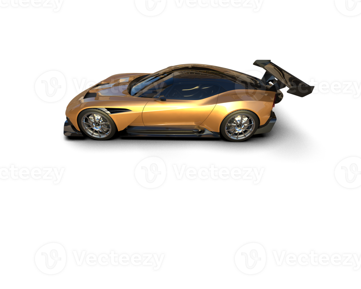 Realistic sport car isolated on background. 3d rendering - illustration png