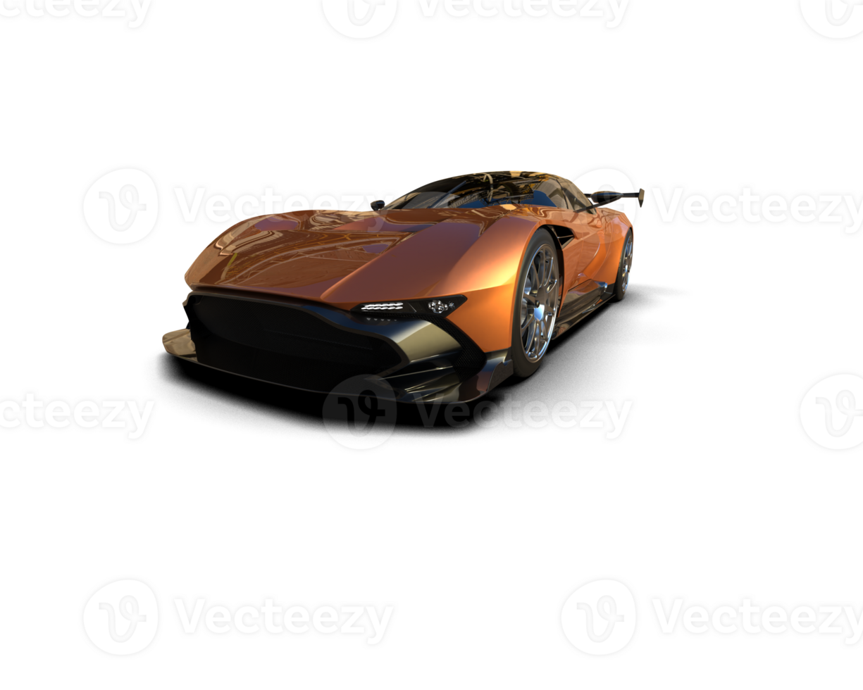 Realistic sport car isolated on background. 3d rendering - illustration png