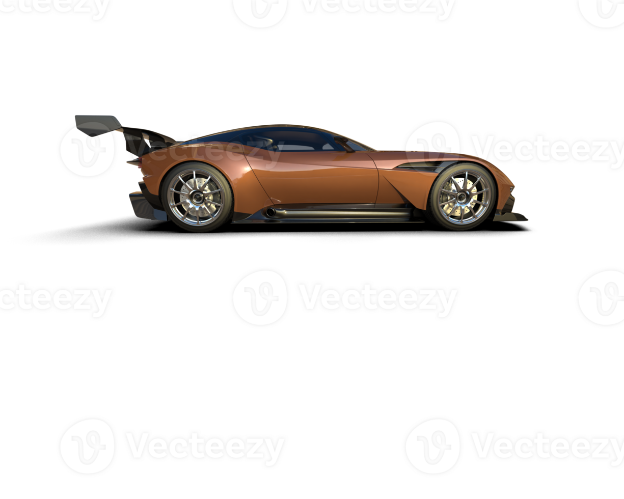 Realistic sport car isolated on background. 3d rendering - illustration png