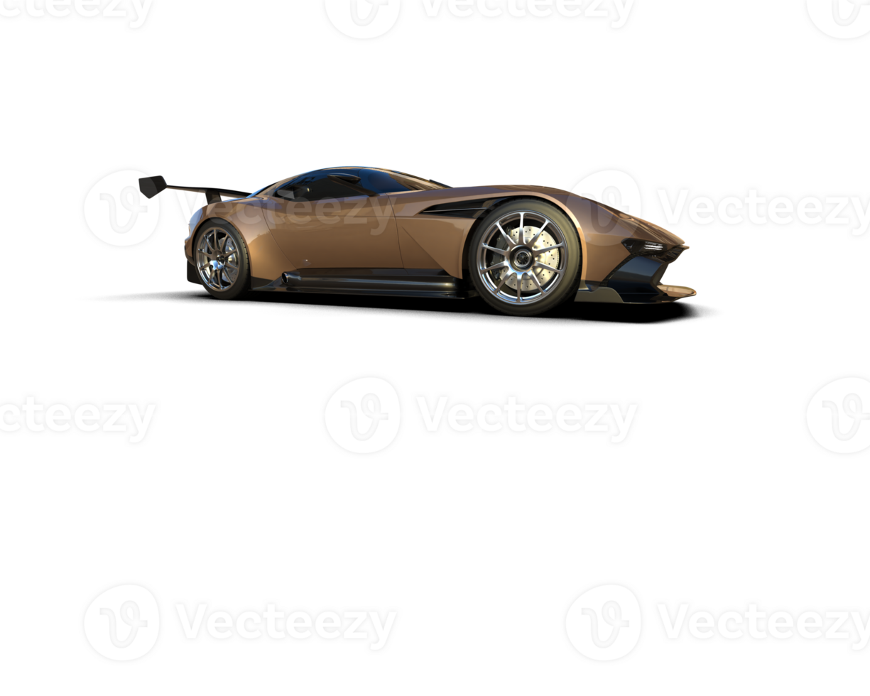 Realistic sport car isolated on background. 3d rendering - illustration png
