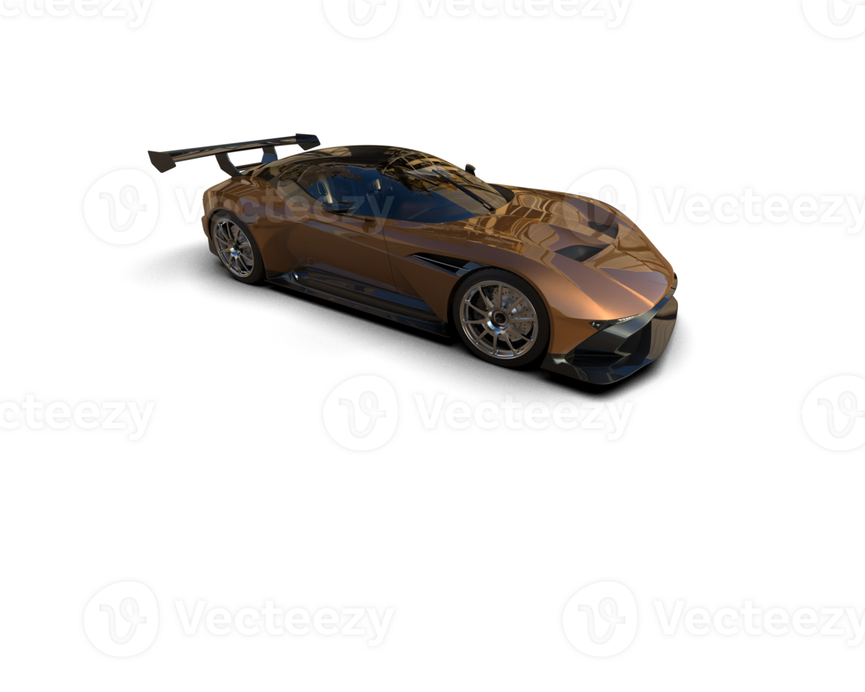 Realistic sport car isolated on background. 3d rendering - illustration png