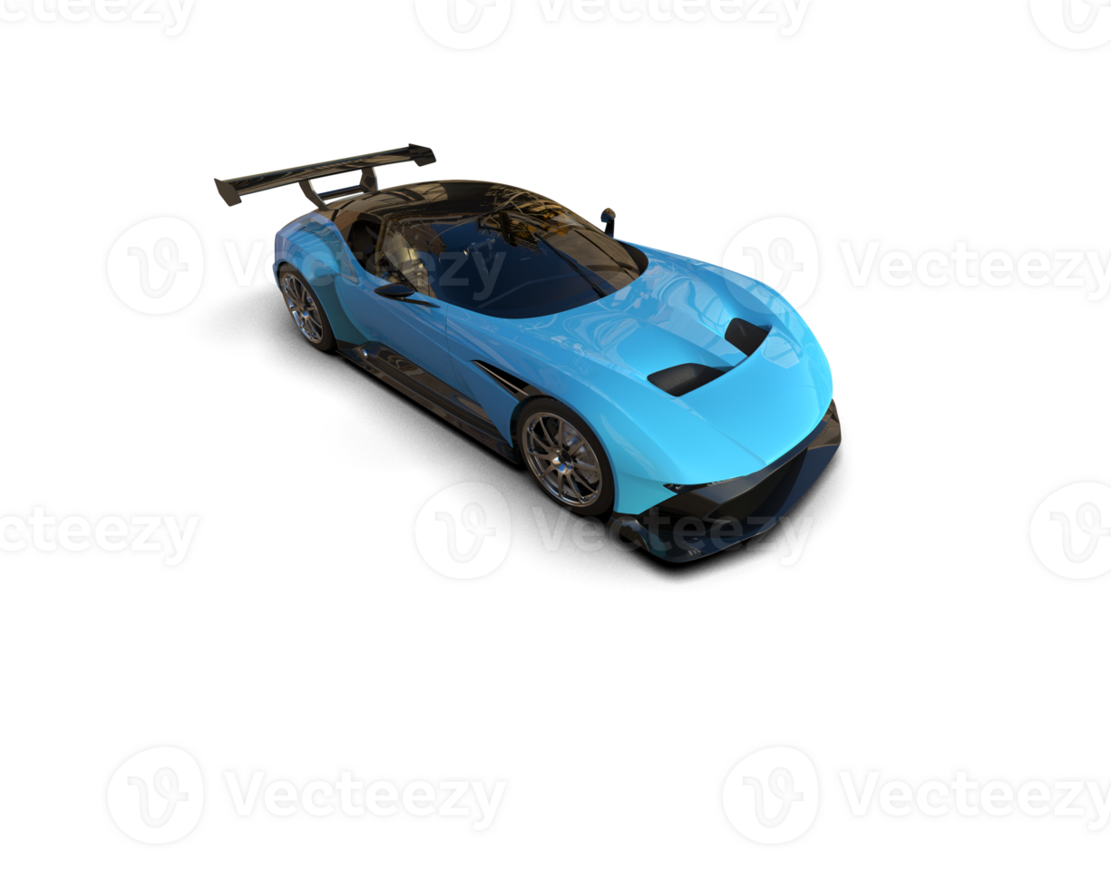 Realistic sport car isolated on background. 3d rendering - illustration png