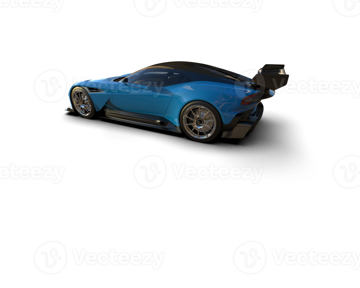 Realistic sport car isolated on background. 3d rendering - illustration png