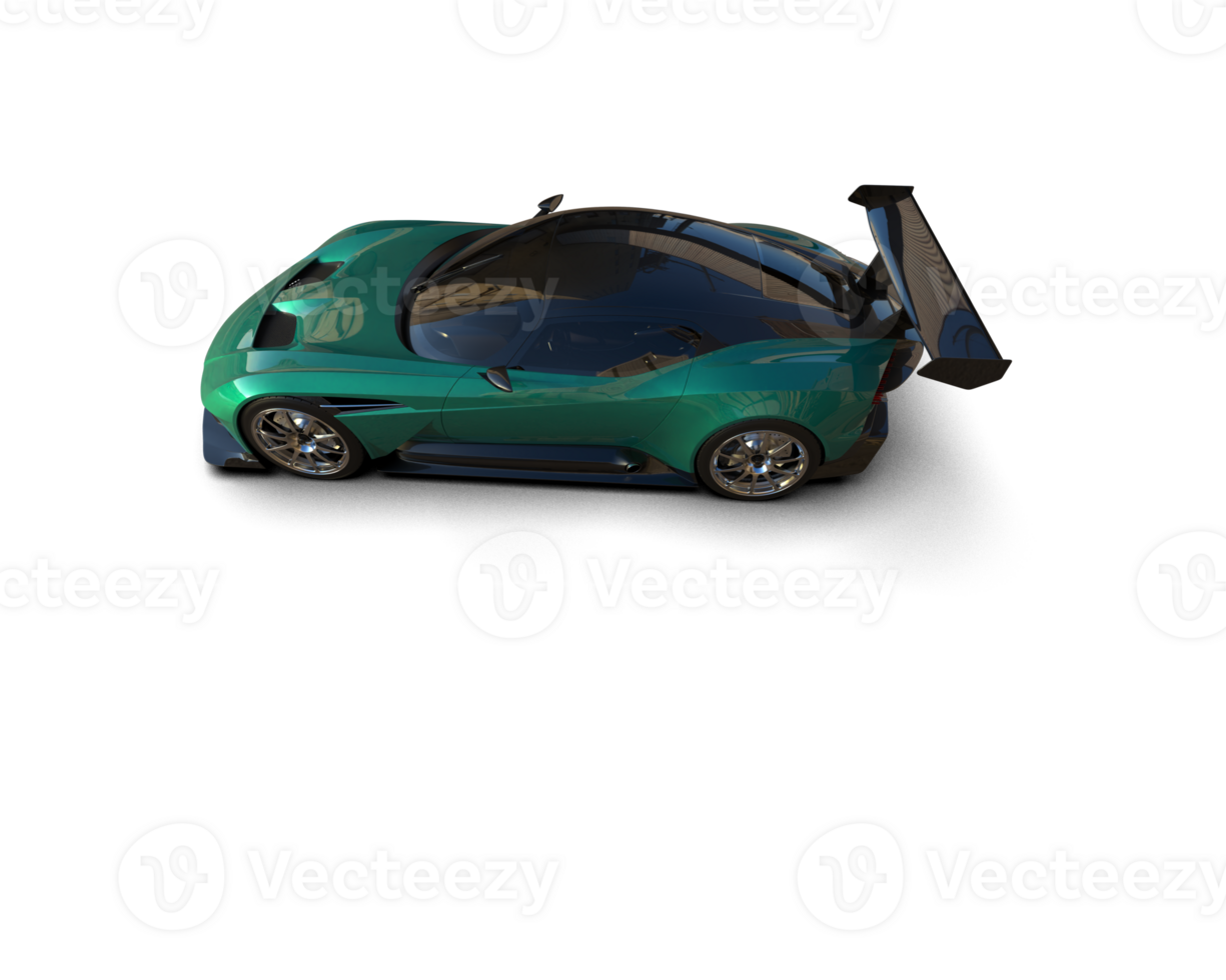 Realistic sport car isolated on background. 3d rendering - illustration png