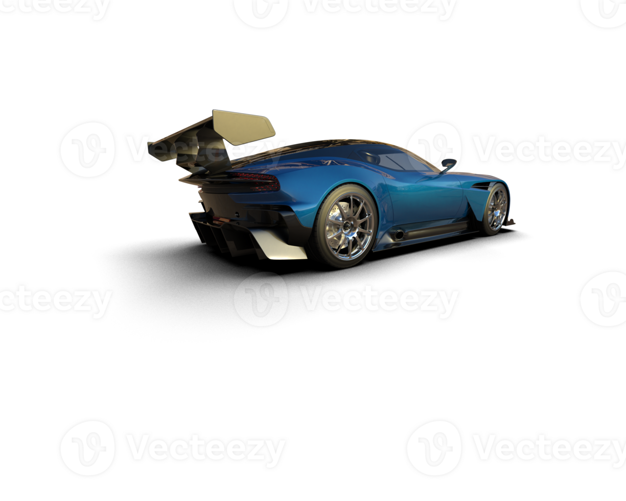 Realistic sport car isolated on background. 3d rendering - illustration png