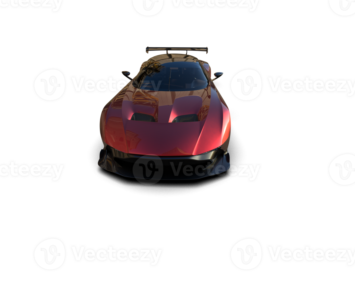 Realistic sport car isolated on background. 3d rendering - illustration png