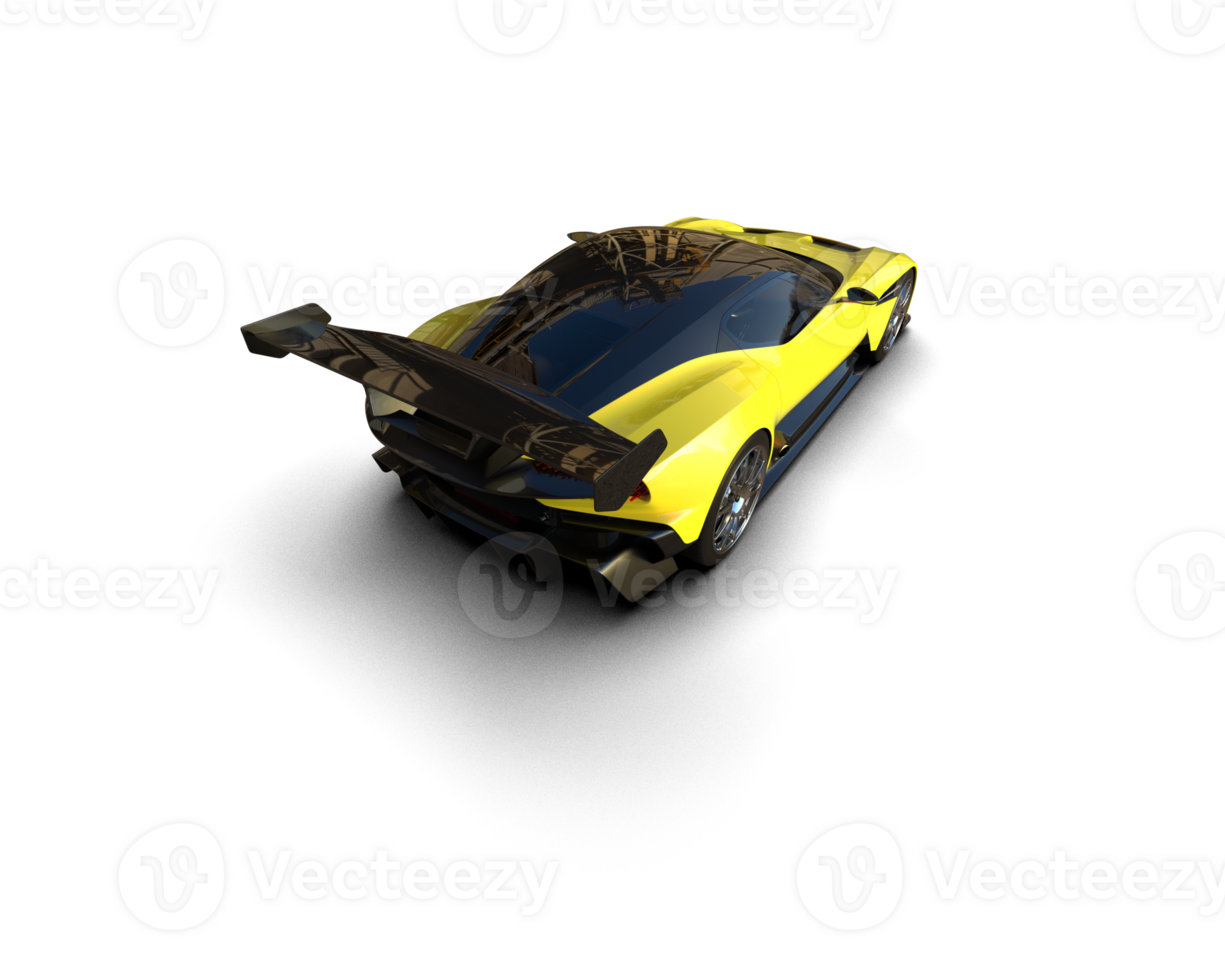 Realistic sport car isolated on background. 3d rendering - illustration png