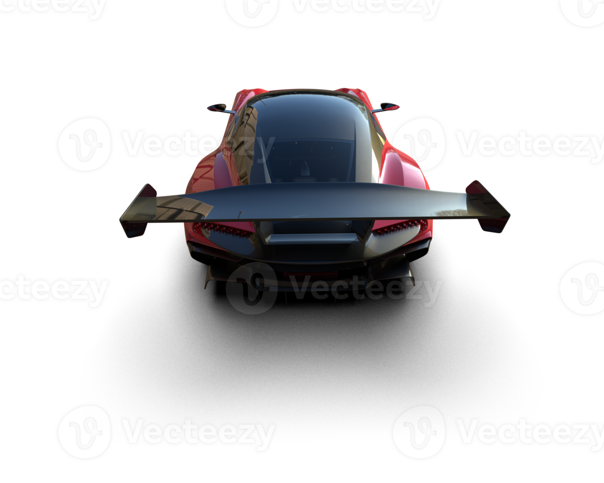 Realistic sport car isolated on background. 3d rendering - illustration png