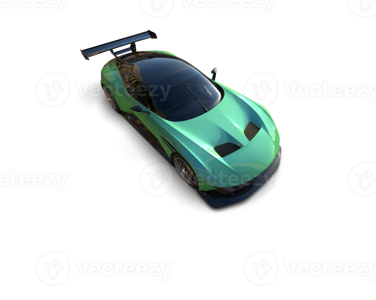 Realistic sport car isolated on background. 3d rendering - illustration png