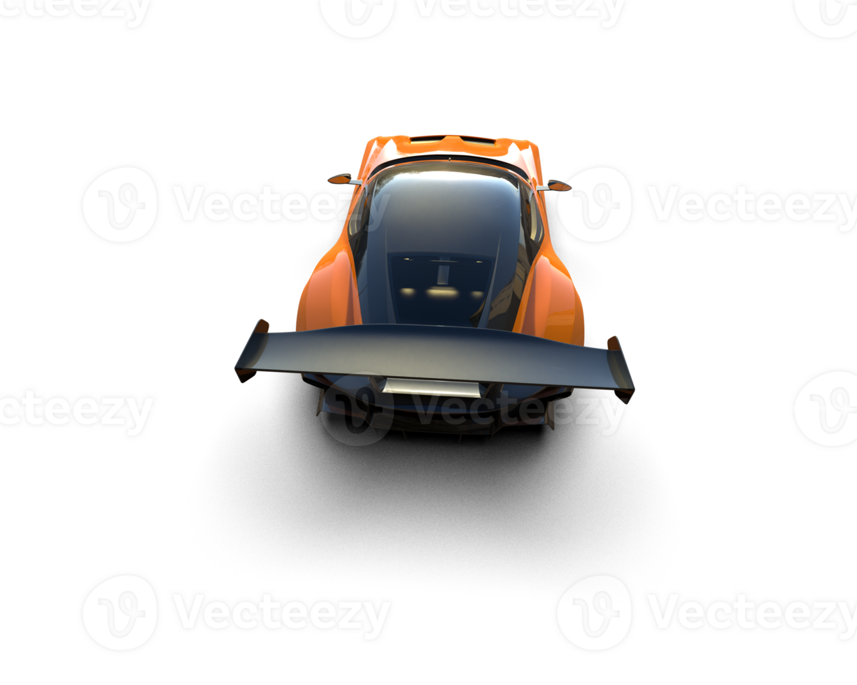 Realistic sport car isolated on background. 3d rendering - illustration png