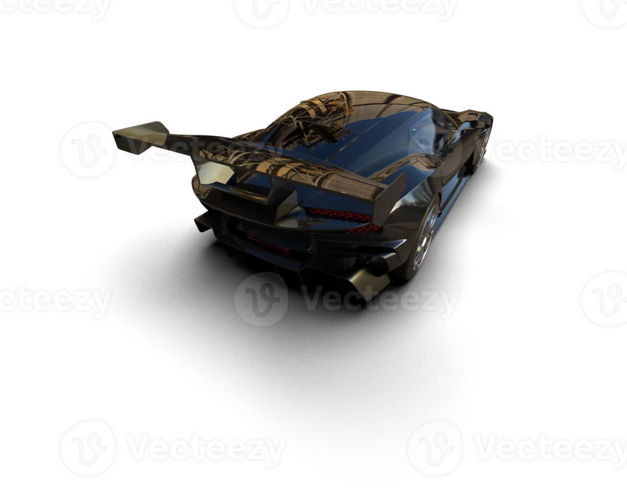 Realistic sport car isolated on background. 3d rendering - illustration png