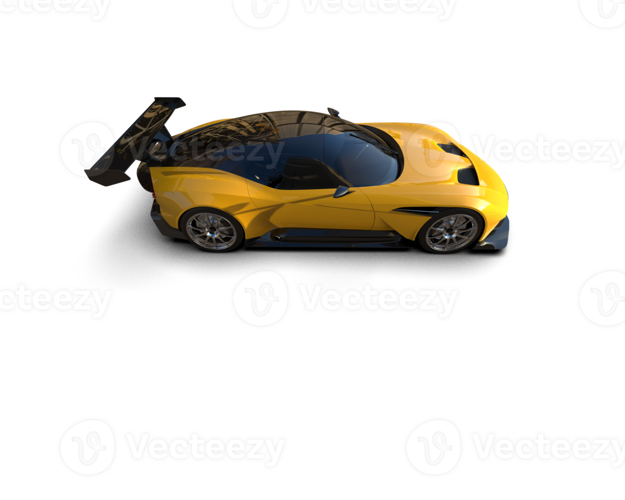 Realistic sport car isolated on background. 3d rendering - illustration png
