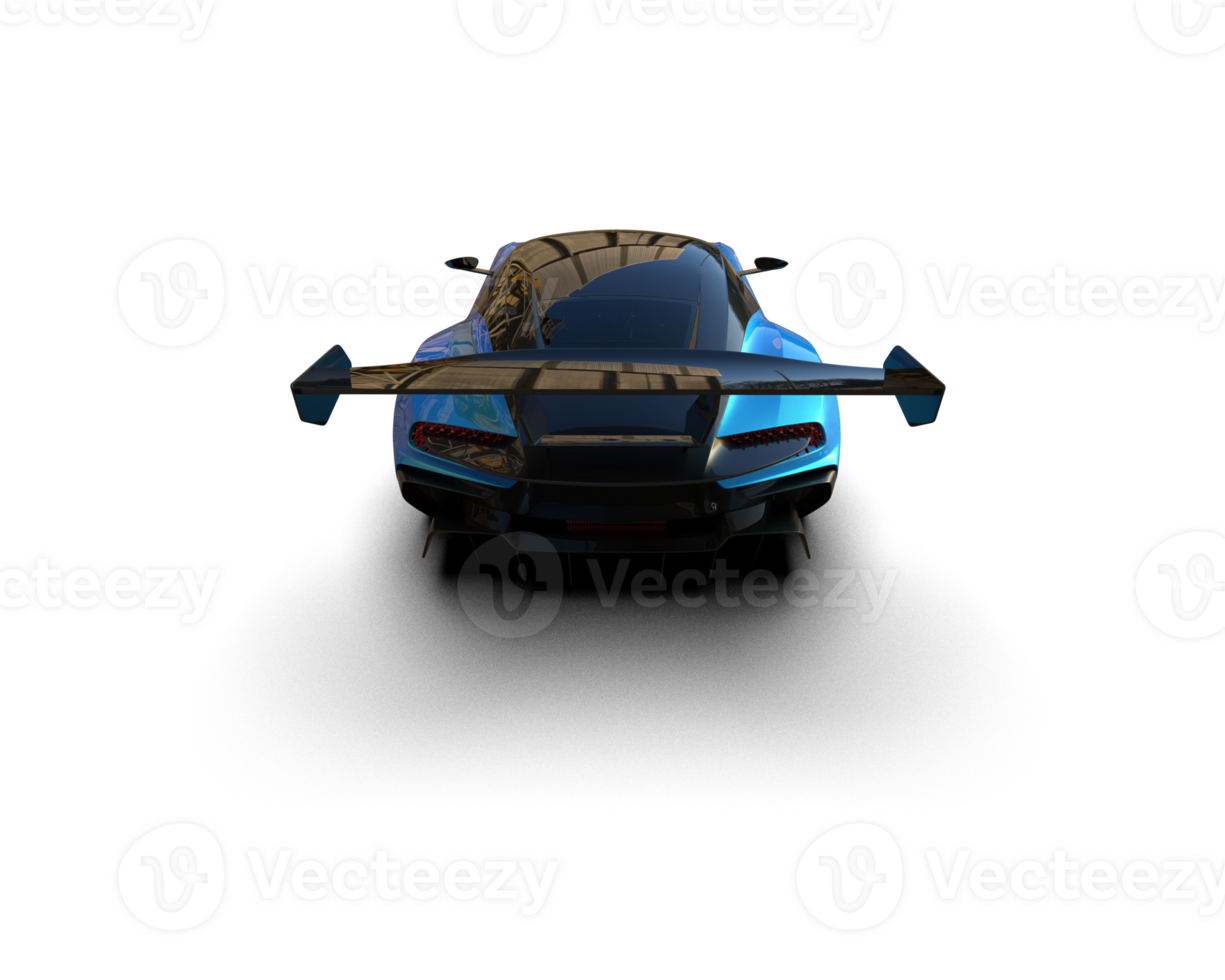 Realistic sport car isolated on background. 3d rendering - illustration png