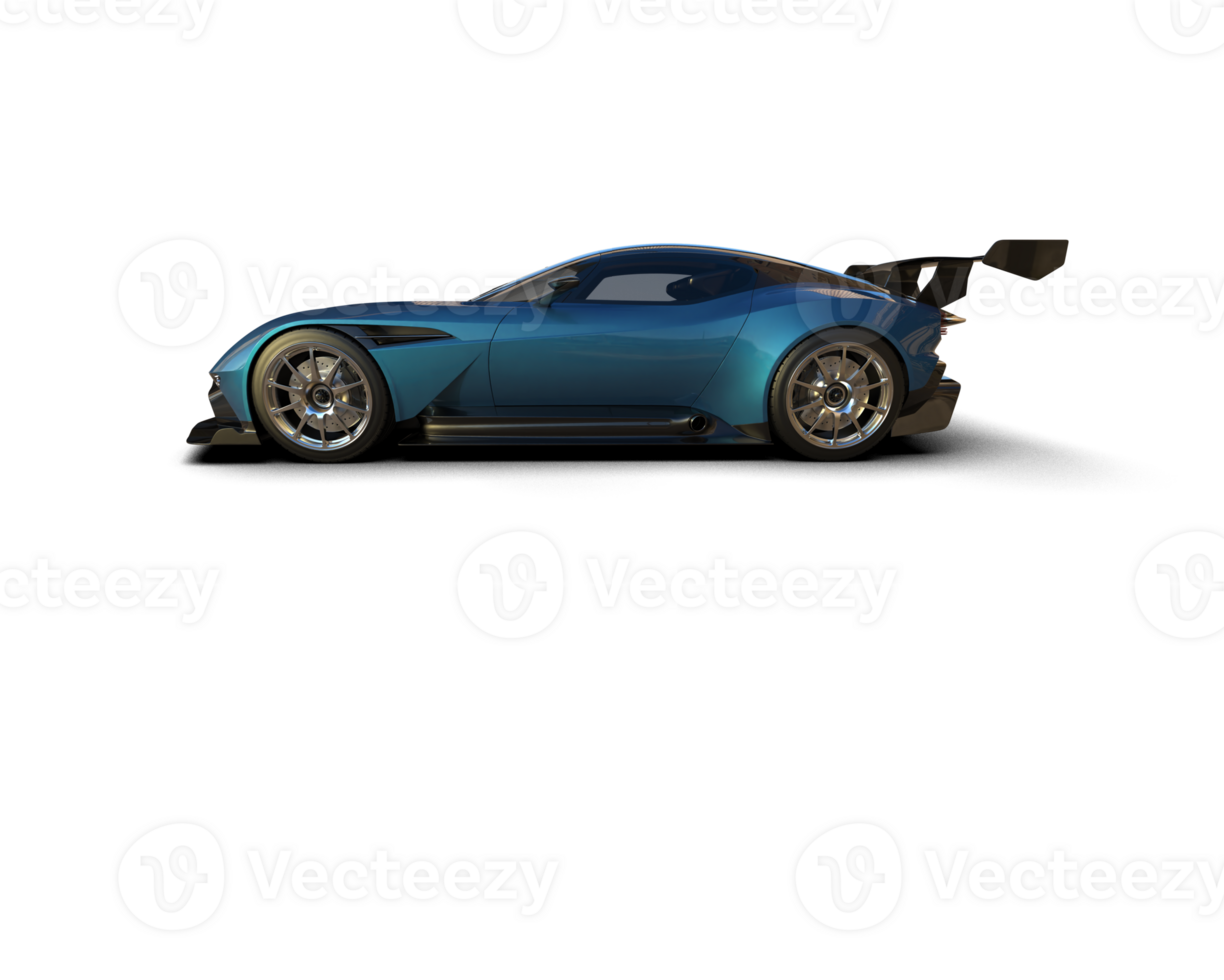 Realistic sport car isolated on background. 3d rendering - illustration png