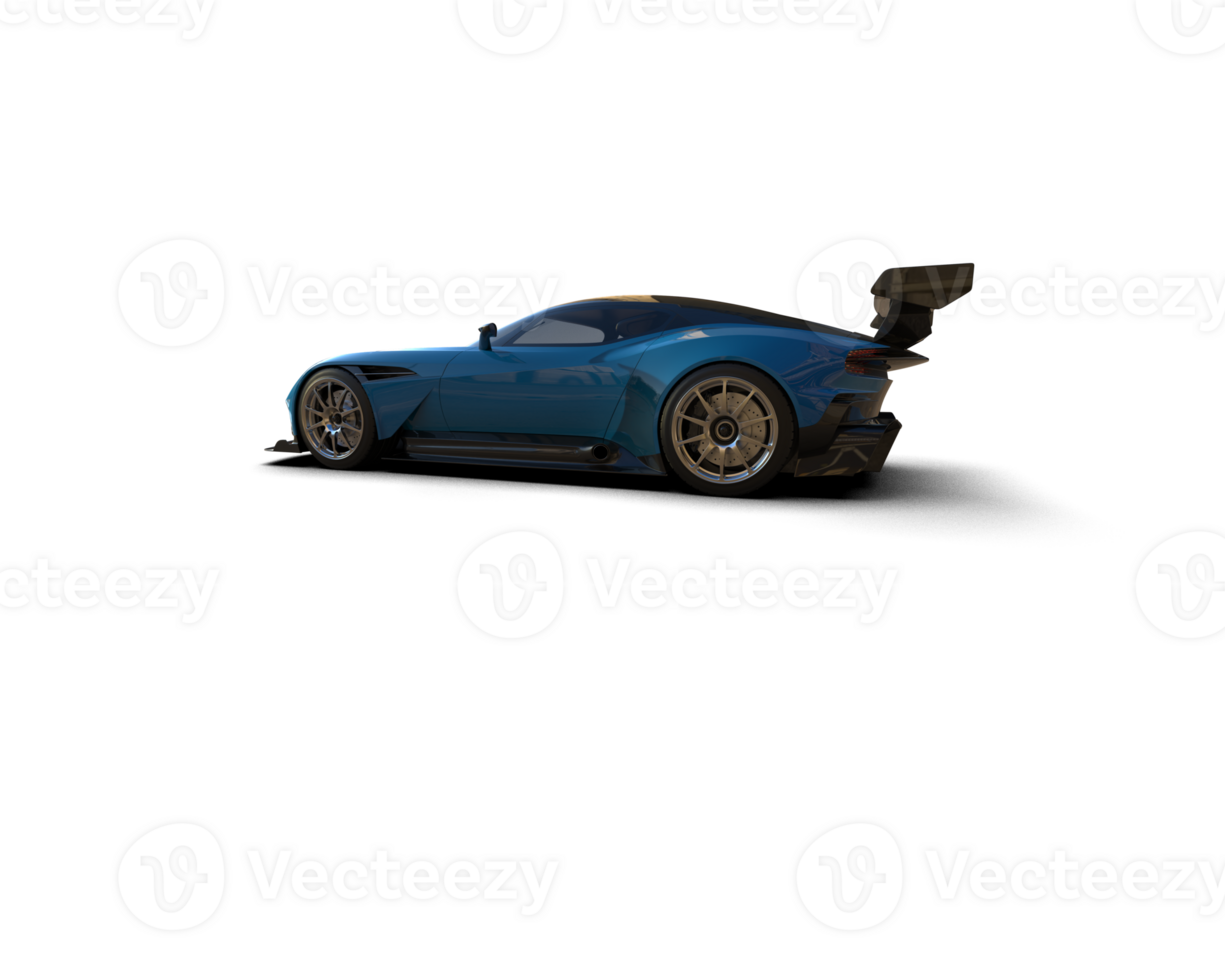 Realistic sport car isolated on background. 3d rendering - illustration png
