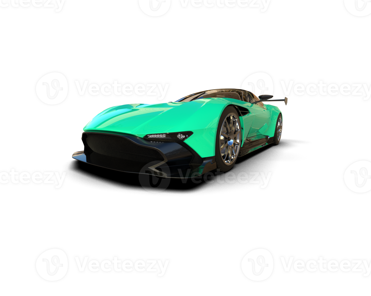 Realistic sport car isolated on background. 3d rendering - illustration png