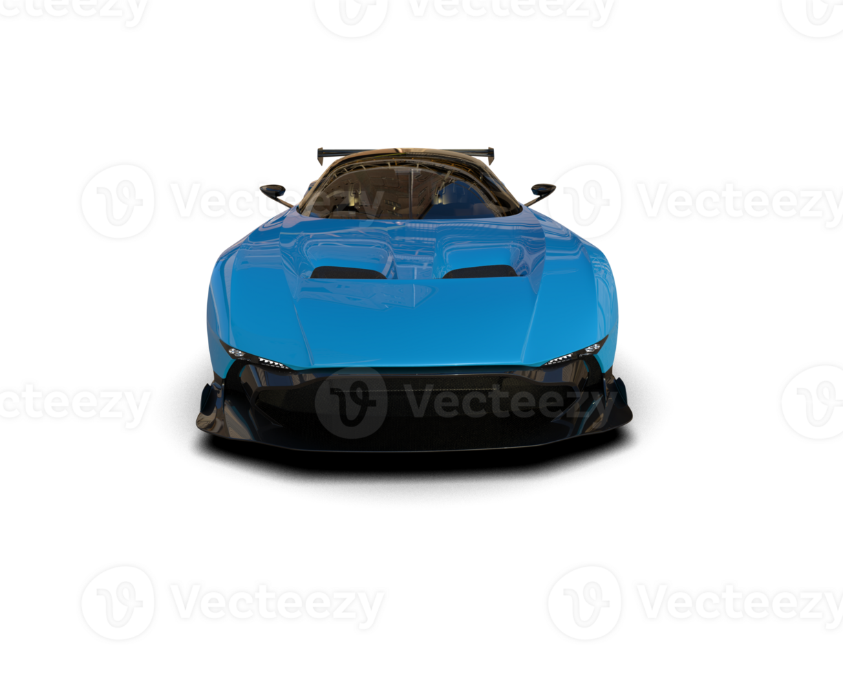 Realistic sport car isolated on background. 3d rendering - illustration png