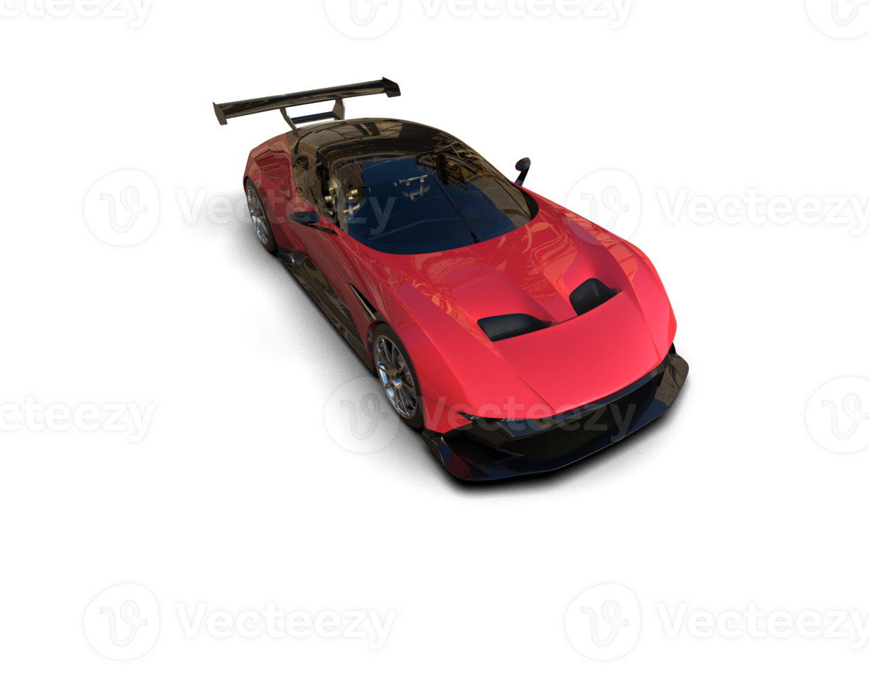 Realistic sport car isolated on background. 3d rendering - illustration png