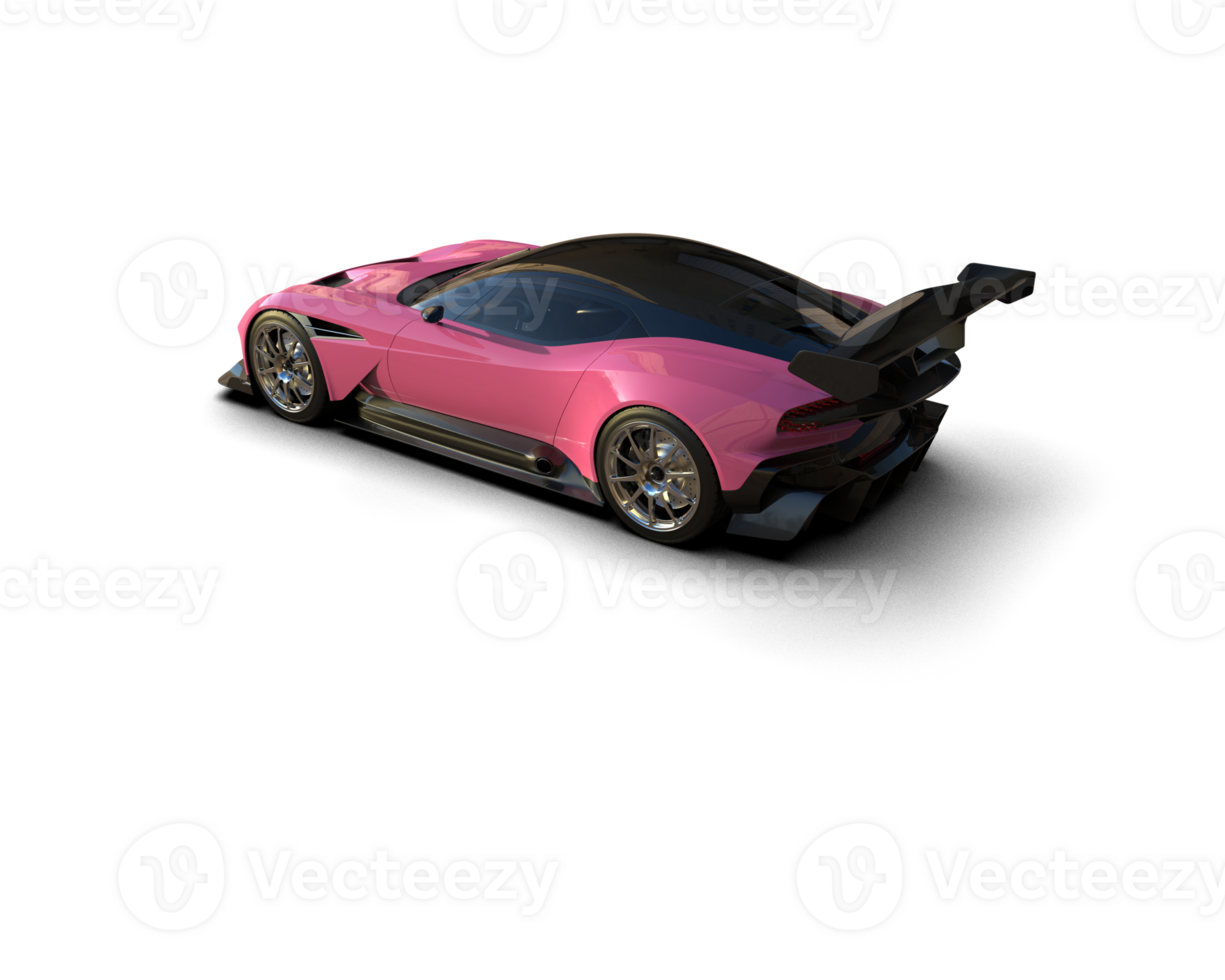 Realistic sport car isolated on background. 3d rendering - illustration png