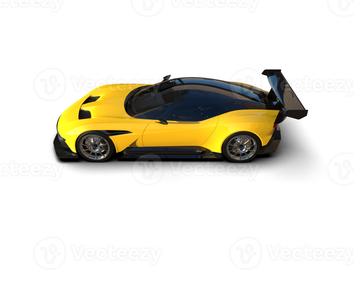 Realistic sport car isolated on background. 3d rendering - illustration png