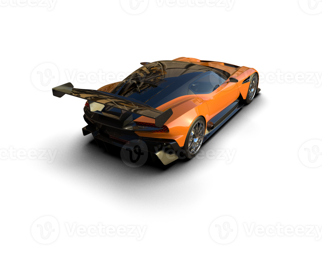 Realistic sport car isolated on background. 3d rendering - illustration png