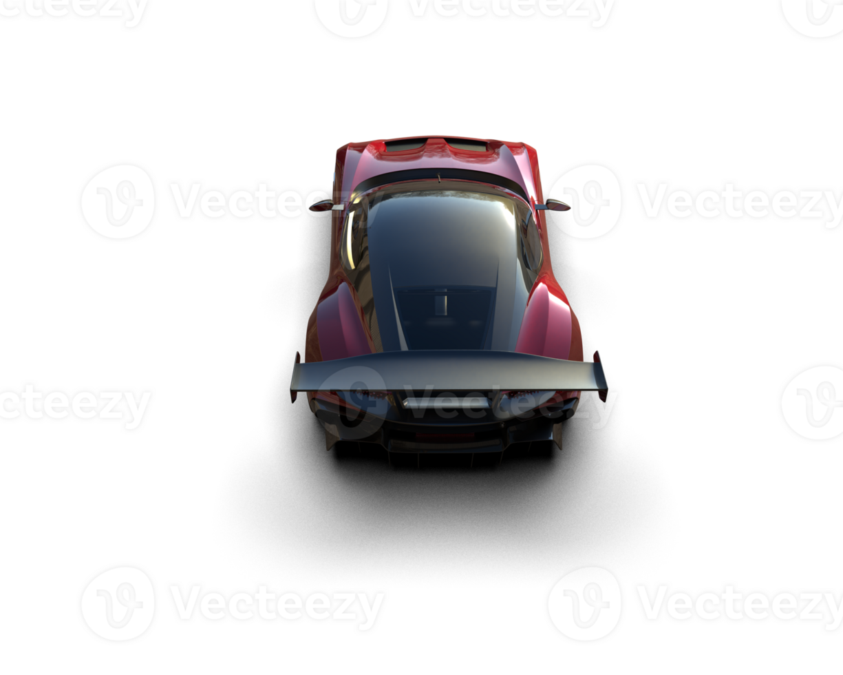 Realistic sport car isolated on background. 3d rendering - illustration png