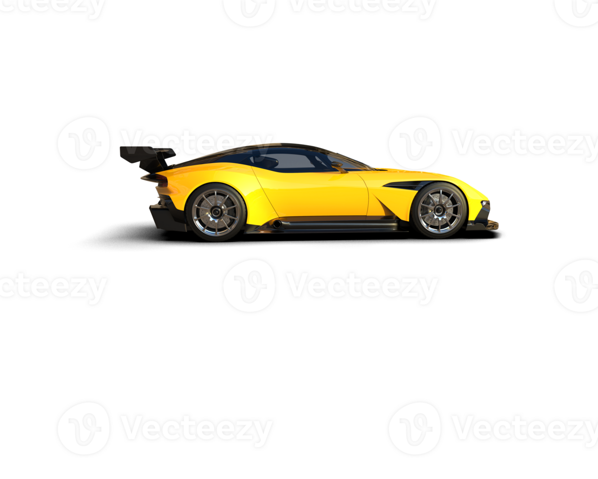 Realistic sport car isolated on background. 3d rendering - illustration png