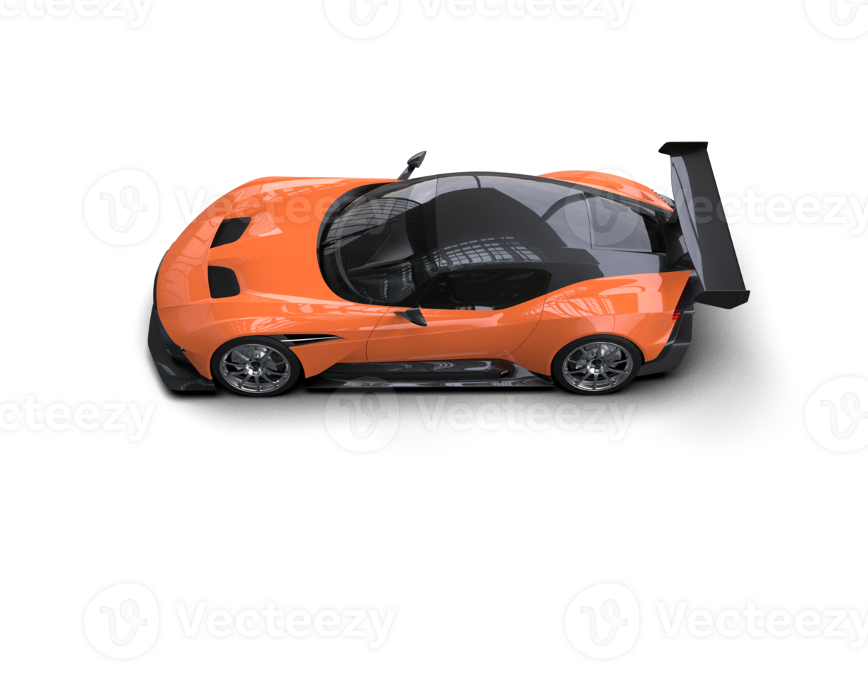 Realistic sport car isolated on background. 3d rendering - illustration png