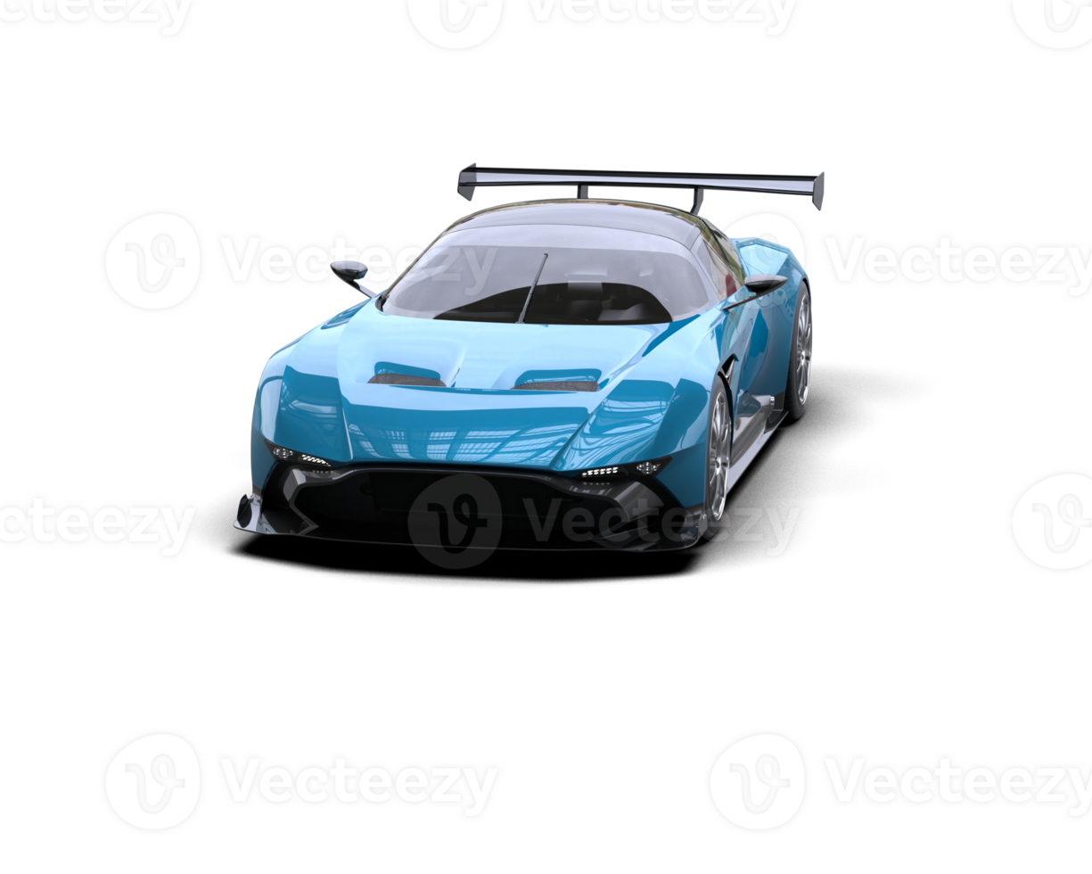 Realistic sport car isolated on background. 3d rendering - illustration png