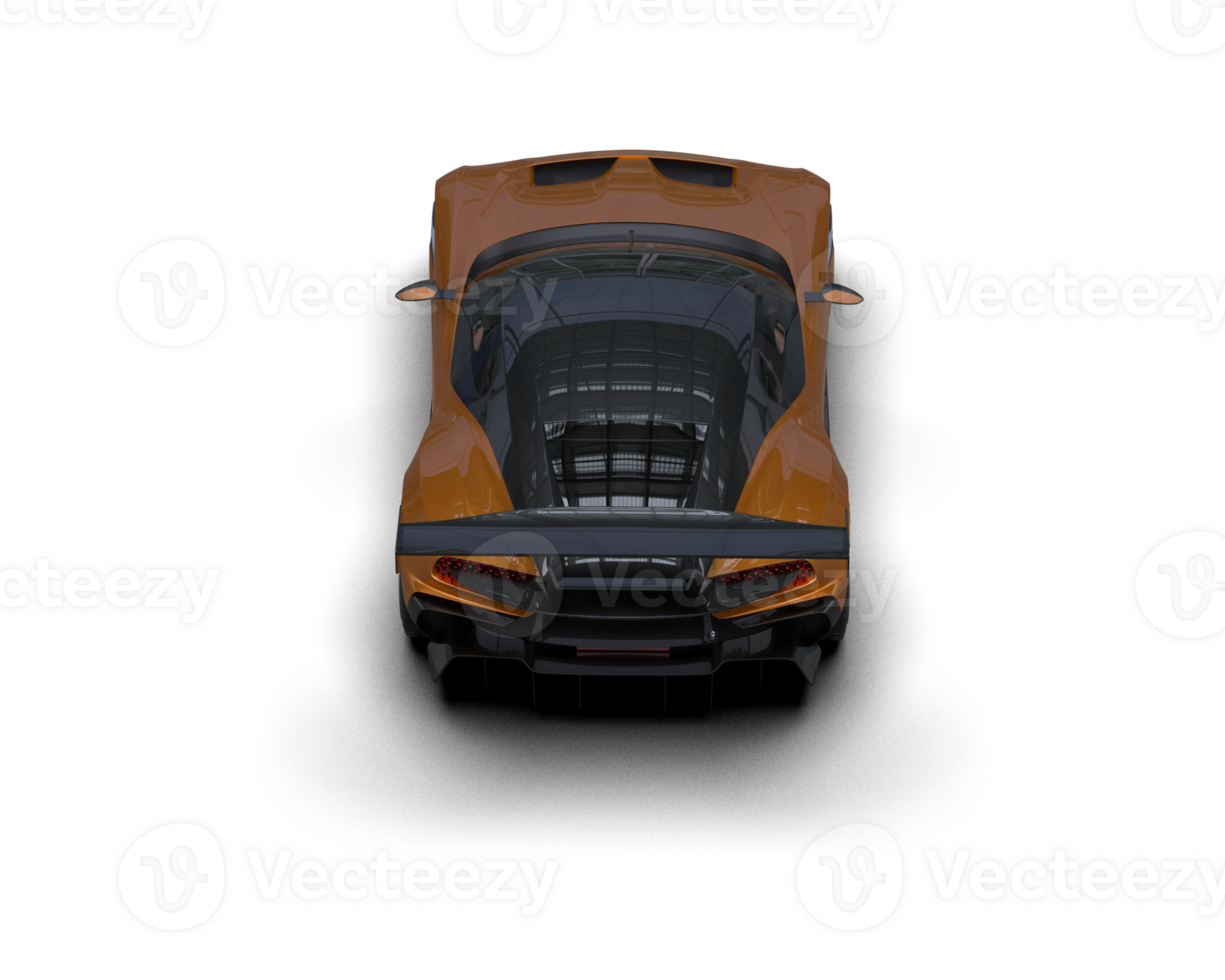 Realistic sport car isolated on background. 3d rendering - illustration png