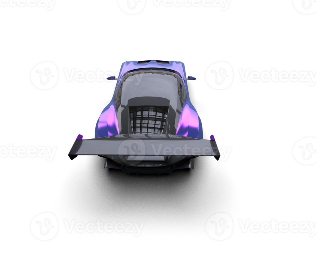 Realistic sport car isolated on background. 3d rendering - illustration png