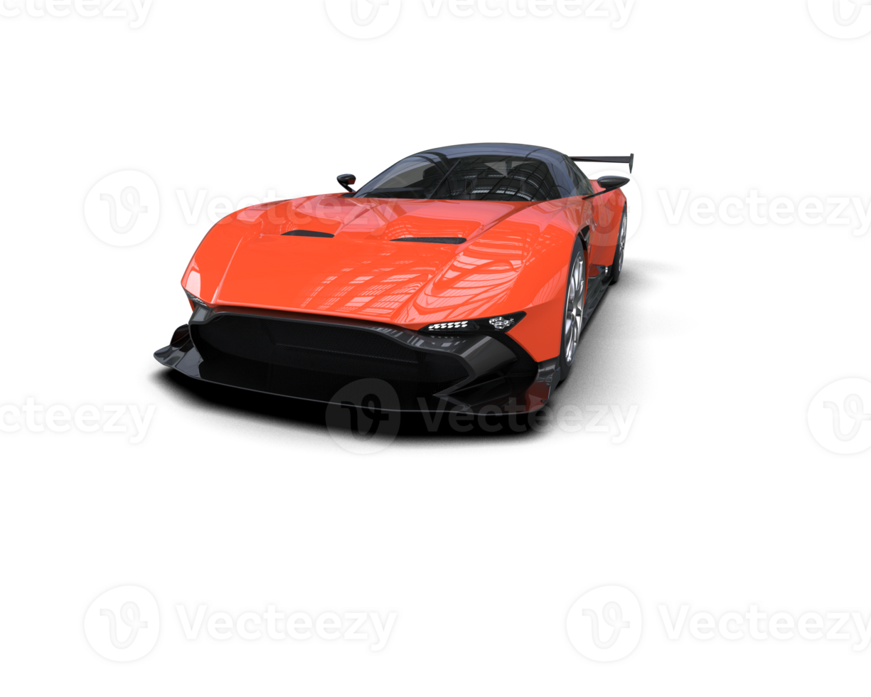Realistic sport car isolated on background. 3d rendering - illustration png