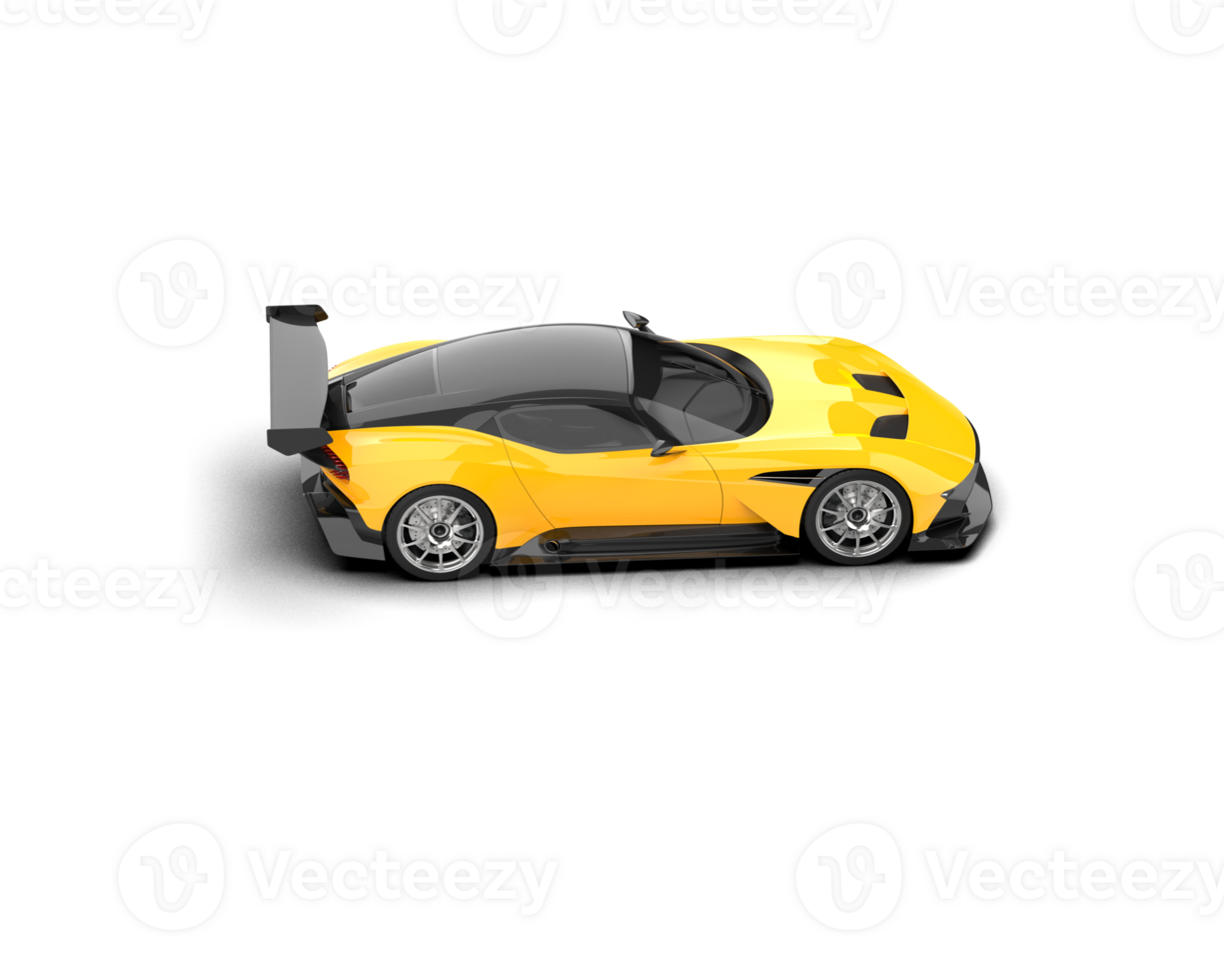 Realistic sport car isolated on background. 3d rendering - illustration png