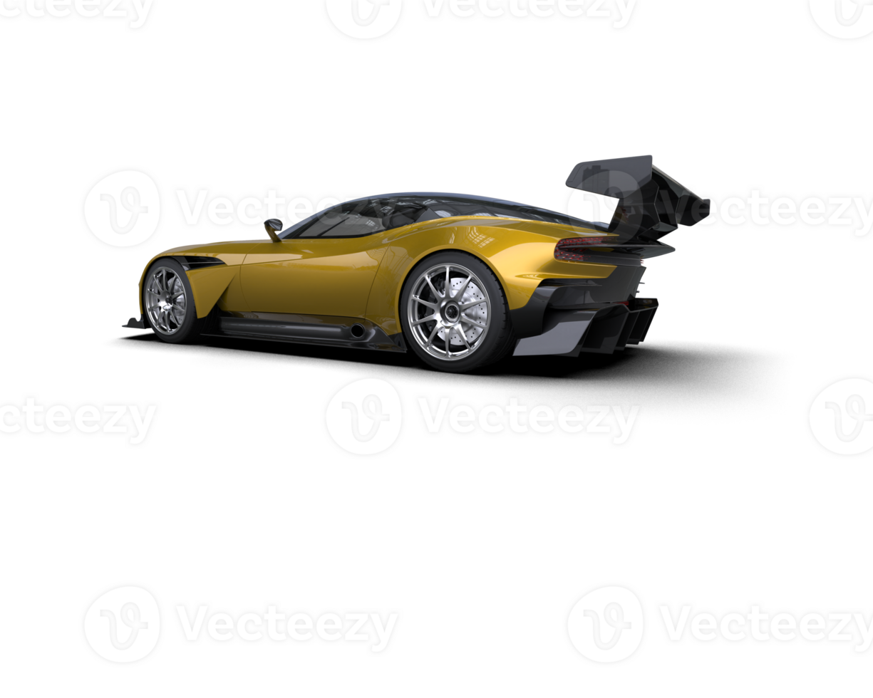 Realistic sport car isolated on background. 3d rendering - illustration png
