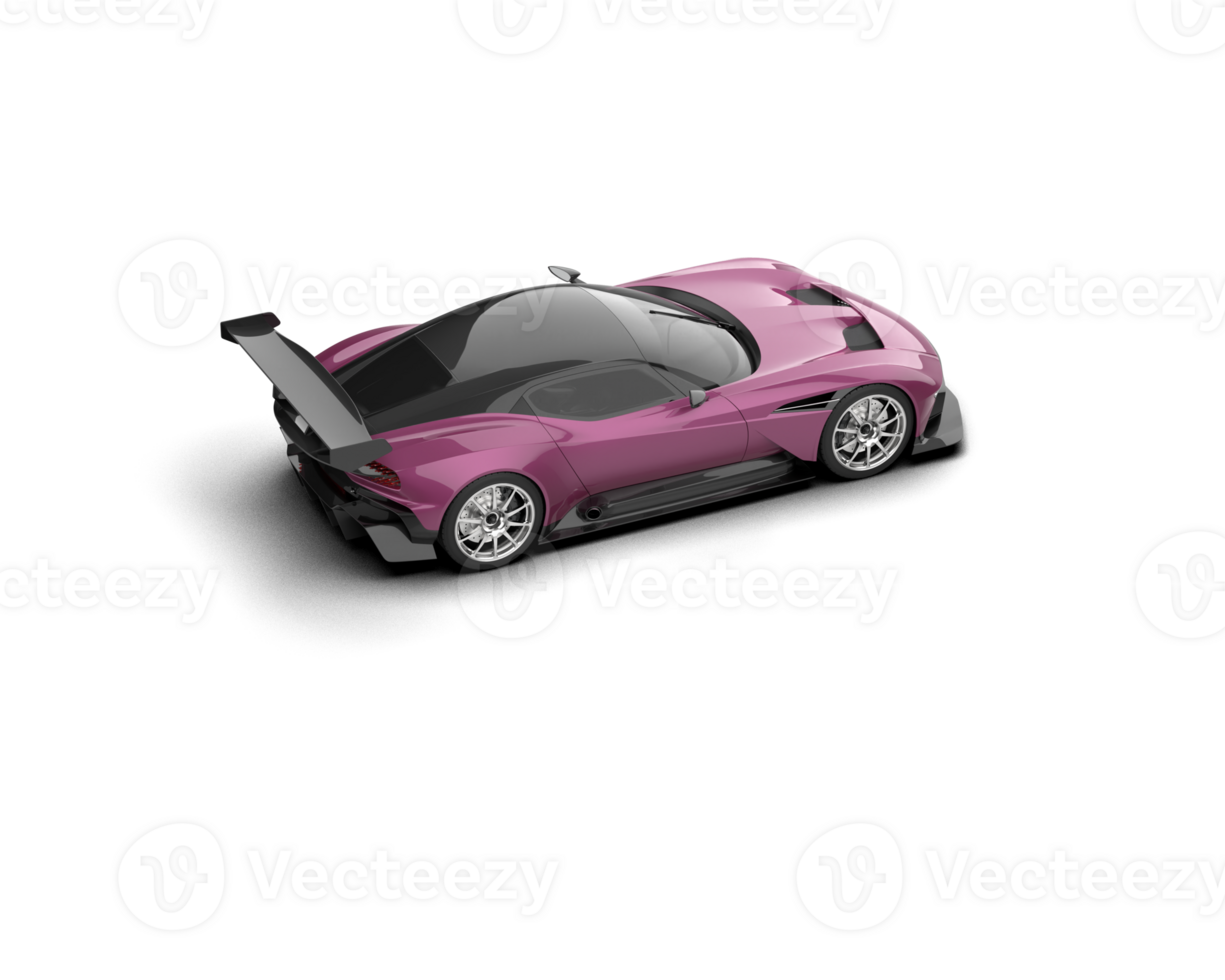 Realistic sport car isolated on background. 3d rendering - illustration png