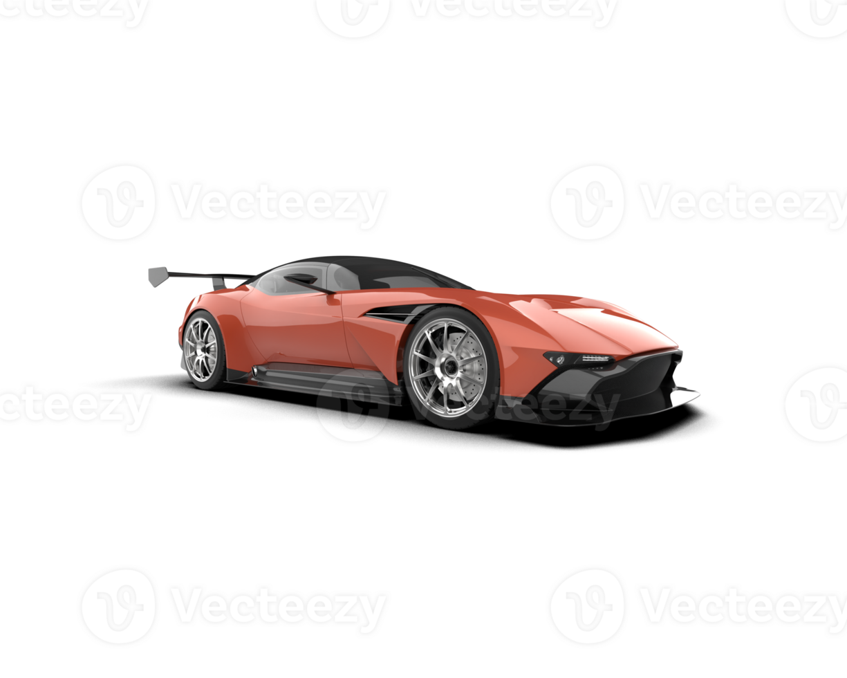 Realistic sport car isolated on background. 3d rendering - illustration png
