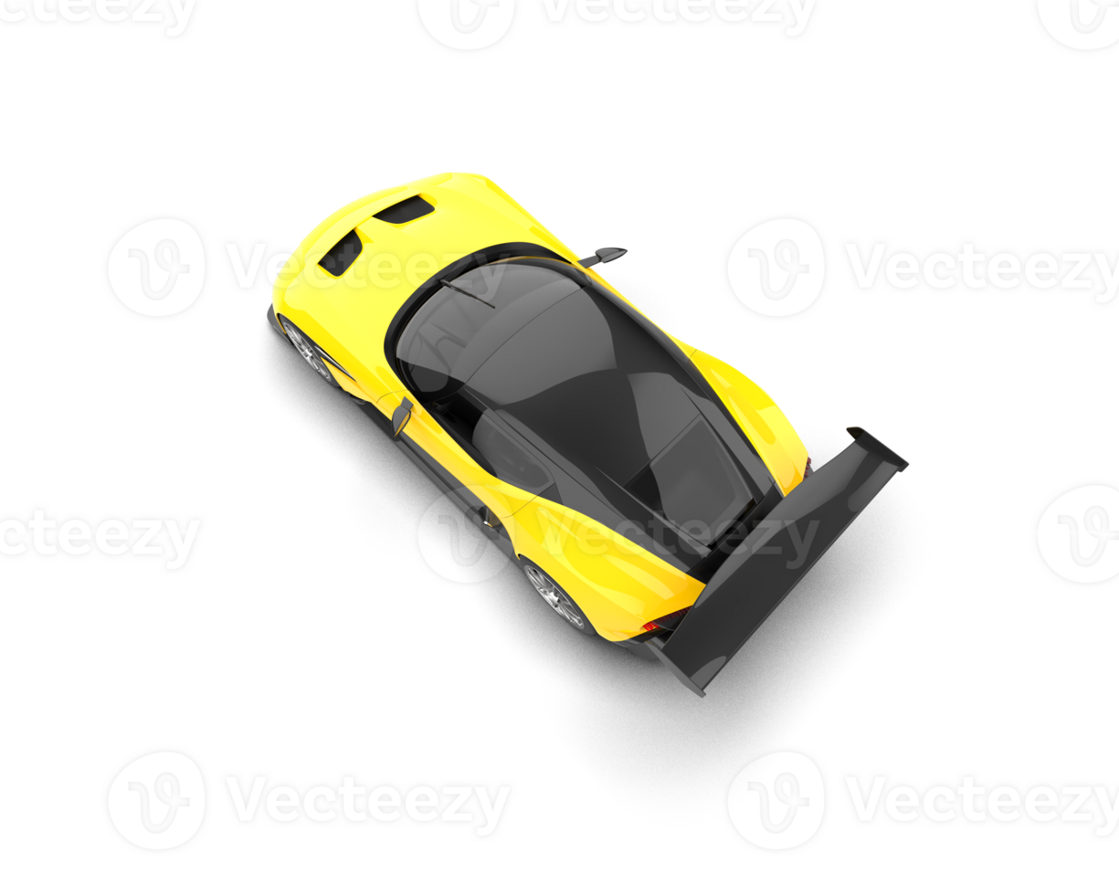 Realistic sport car isolated on background. 3d rendering - illustration png