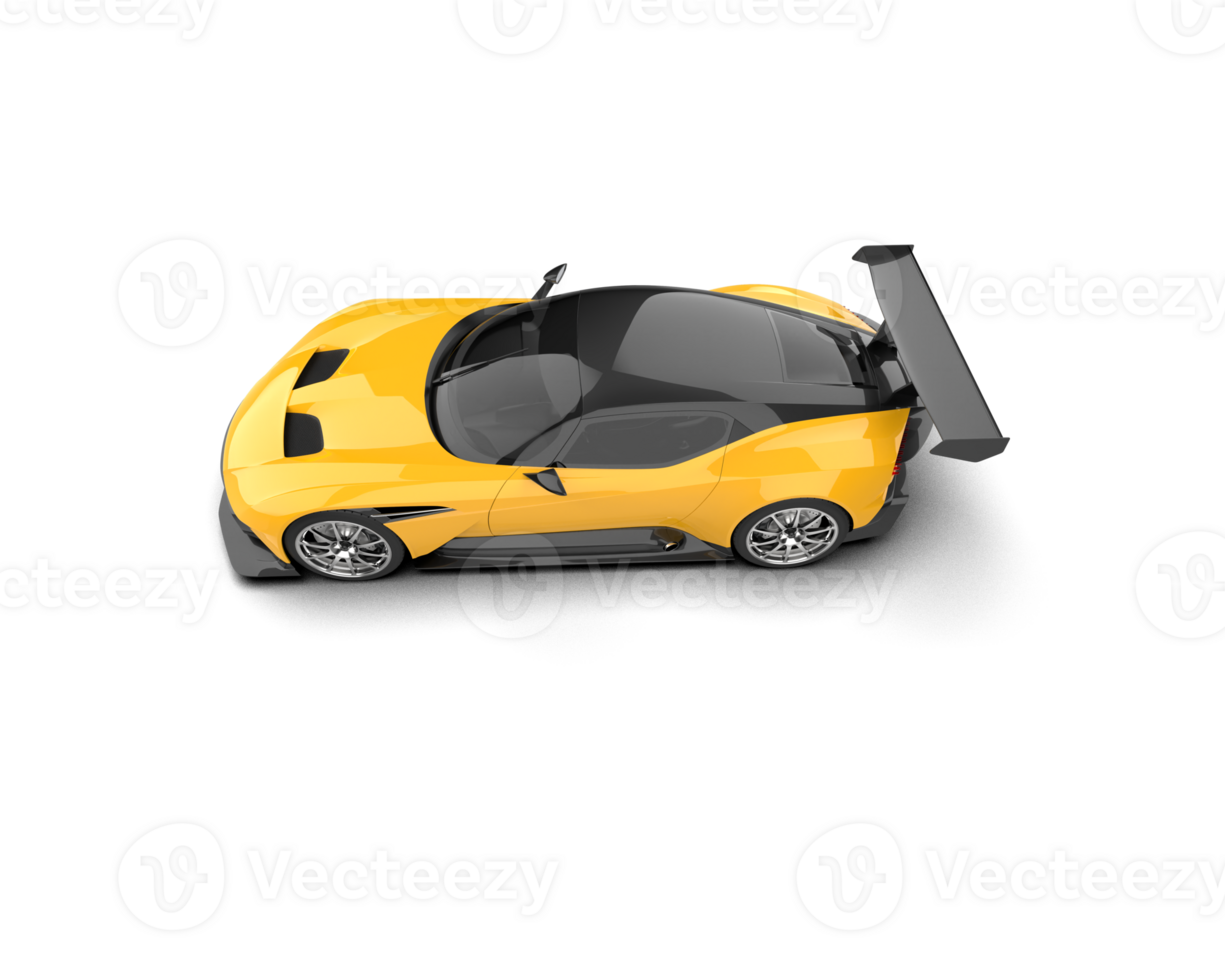 Realistic sport car isolated on background. 3d rendering - illustration png