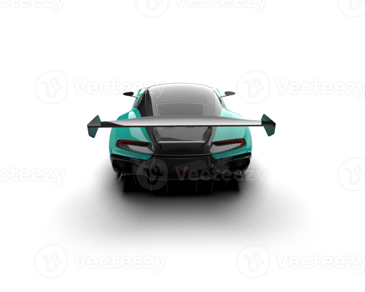 Realistic sport car isolated on background. 3d rendering - illustration png