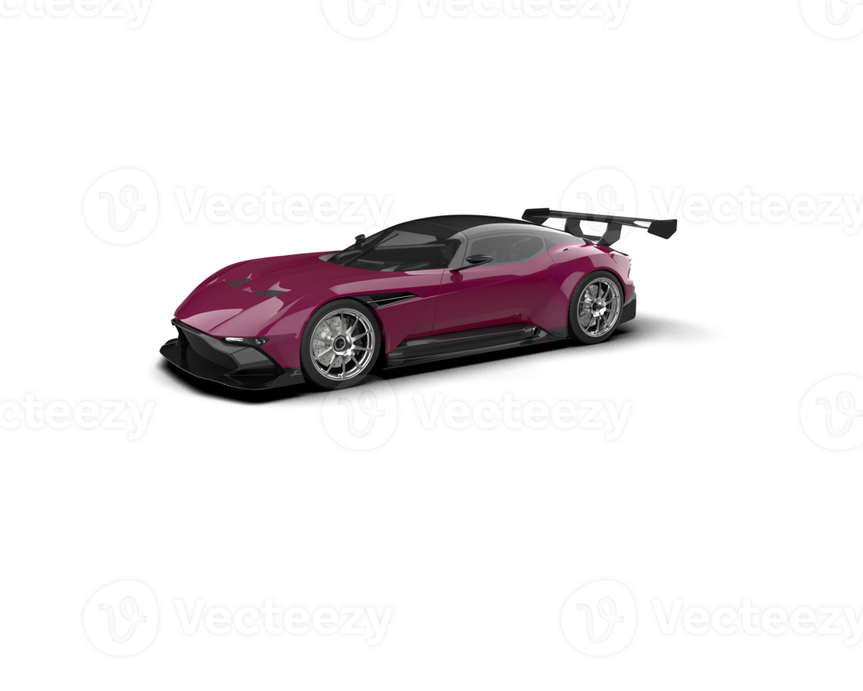 Realistic sport car isolated on background. 3d rendering - illustration png