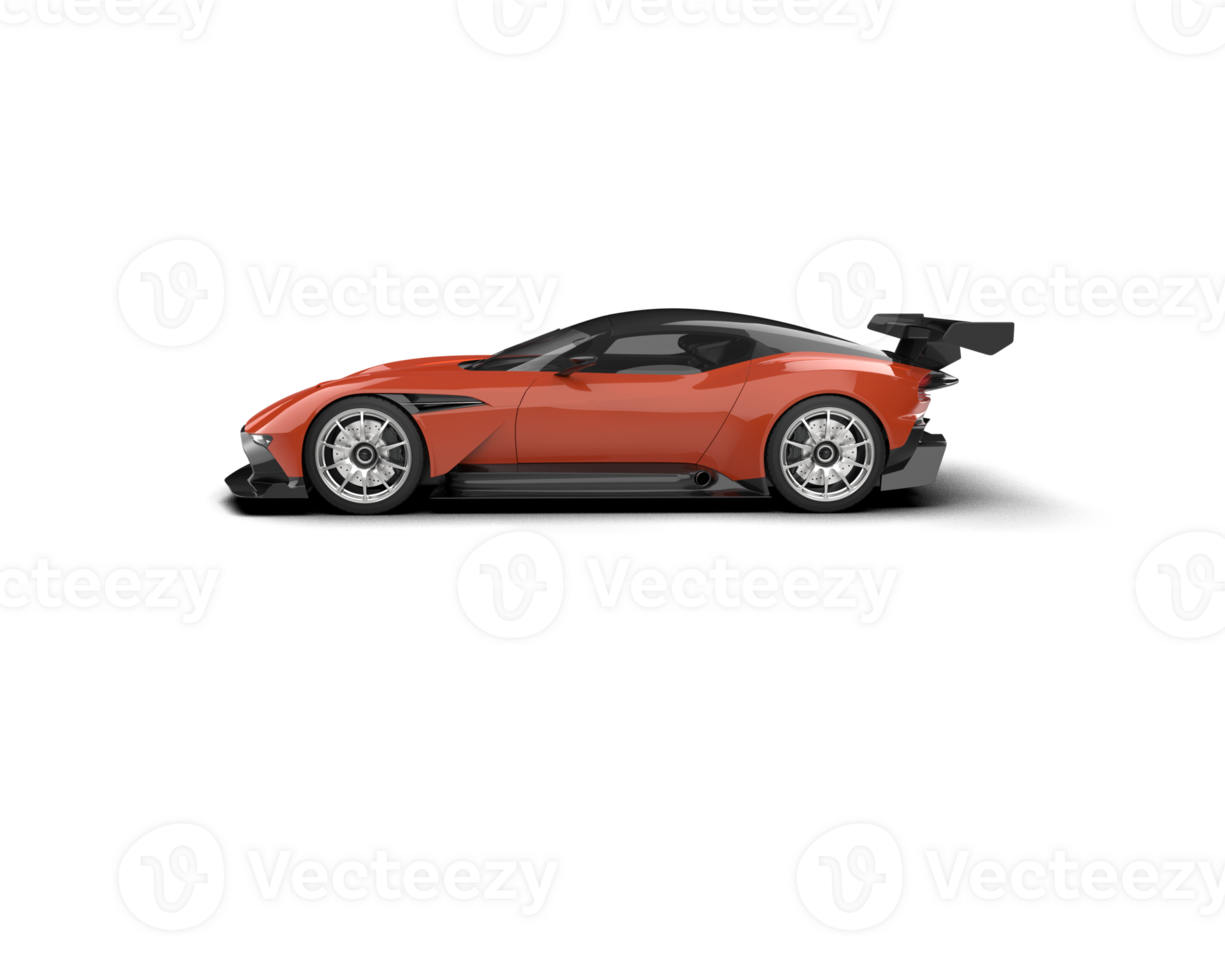 Realistic sport car isolated on background. 3d rendering - illustration png