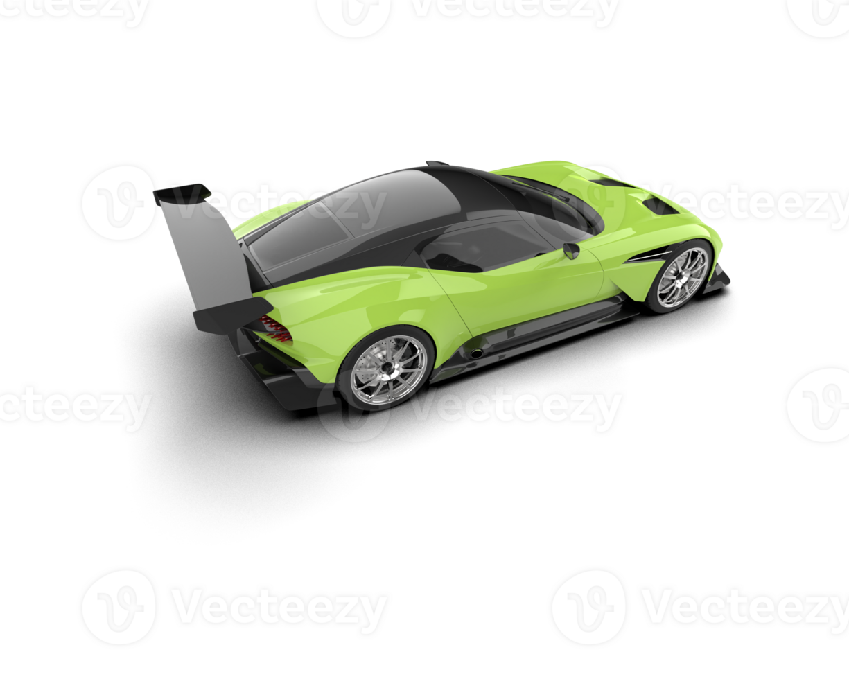 Realistic sport car isolated on background. 3d rendering - illustration png