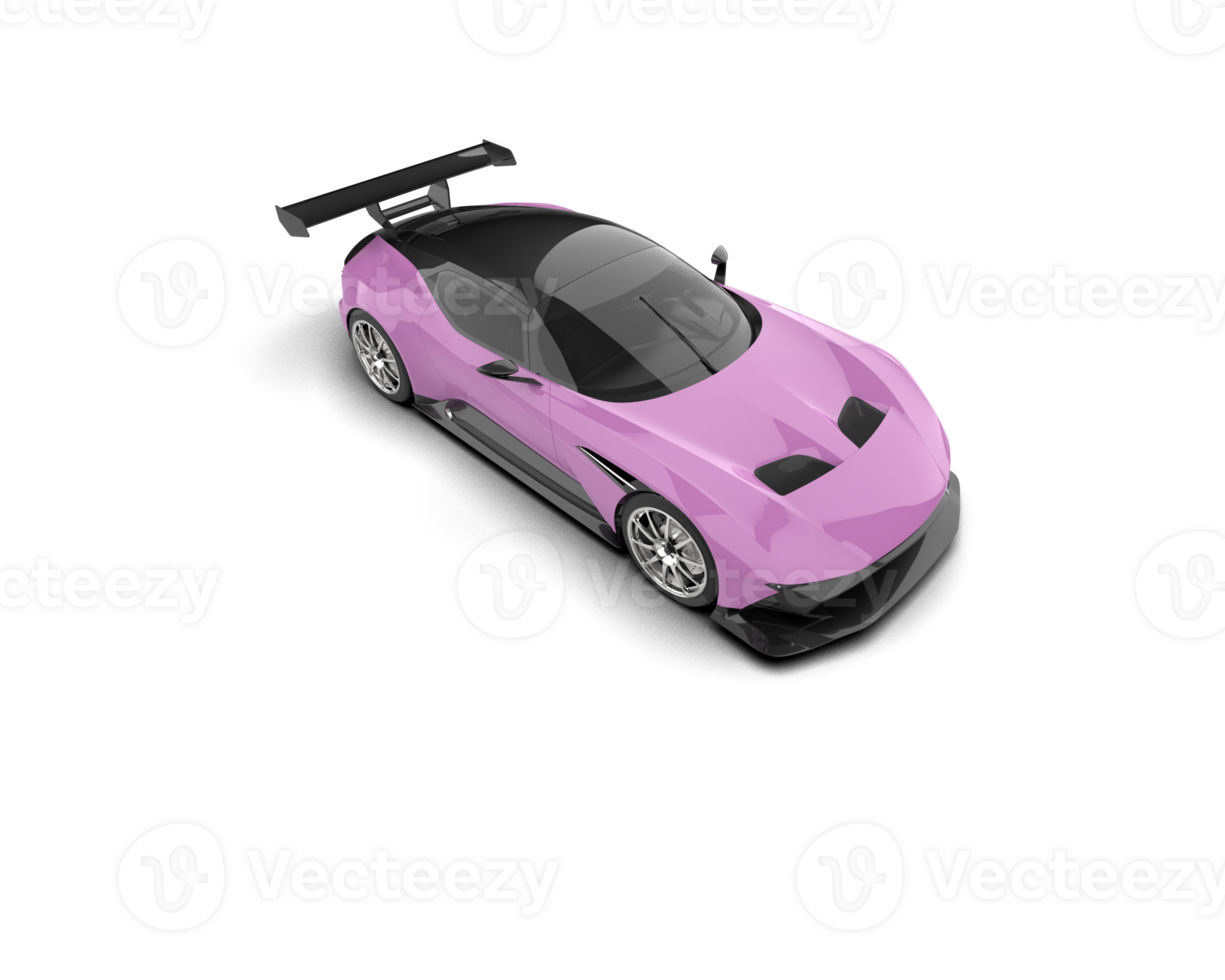 Realistic sport car isolated on background. 3d rendering - illustration png