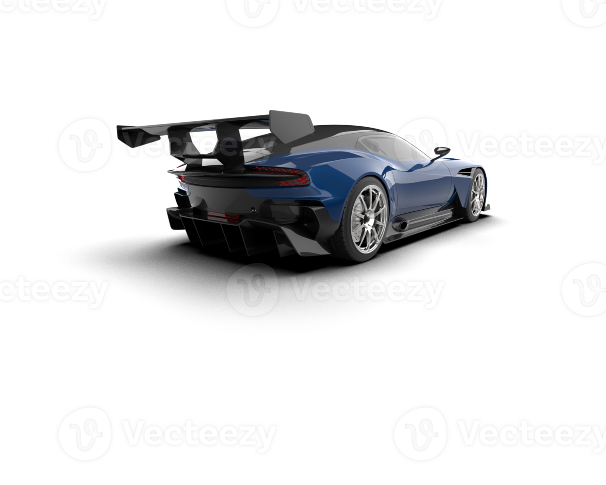 Realistic sport car isolated on background. 3d rendering - illustration png
